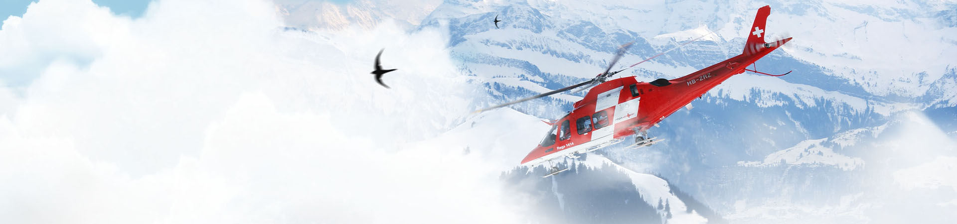 Astrum Assistance Alliance AG's air ambulance providing medical assistance in the mountains